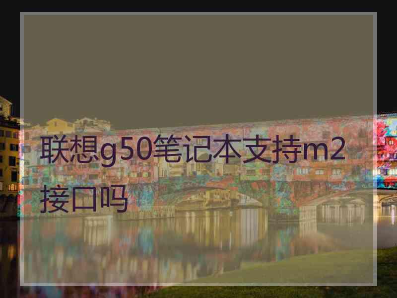 联想g50笔记本支持m2接口吗