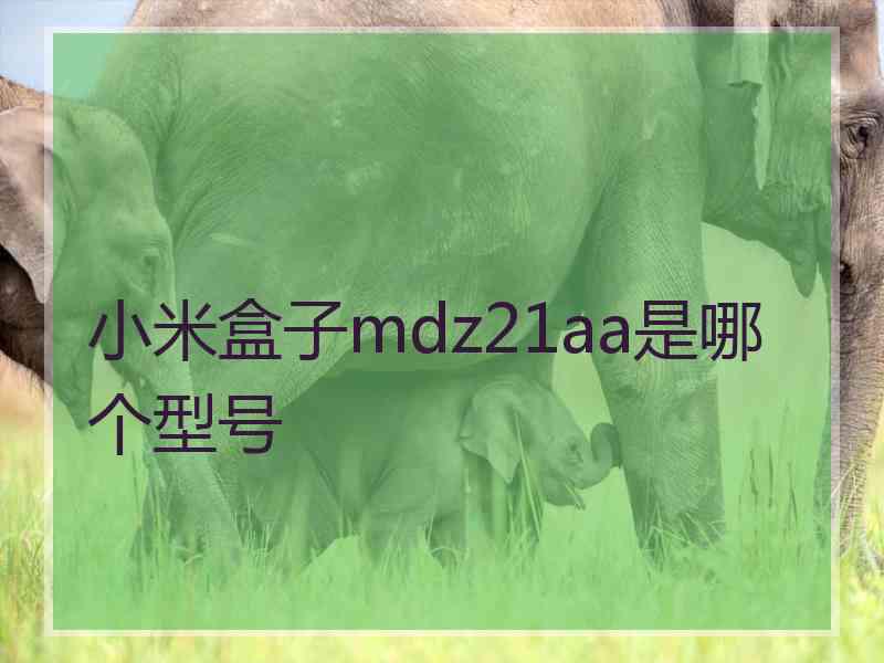 小米盒子mdz21aa是哪个型号