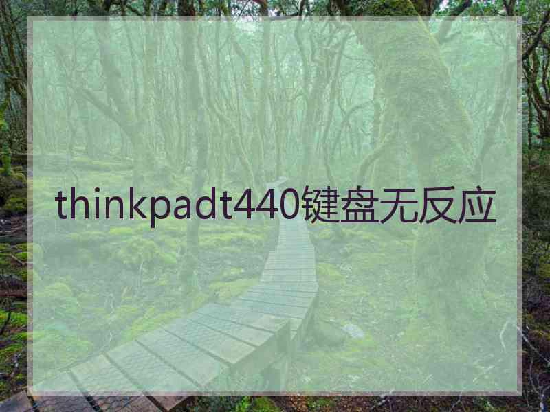 thinkpadt440键盘无反应