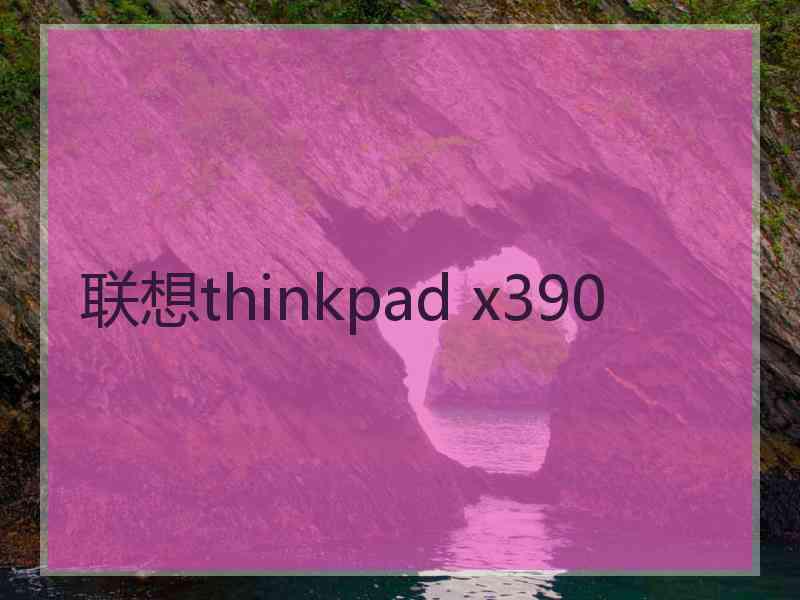 联想thinkpad x390