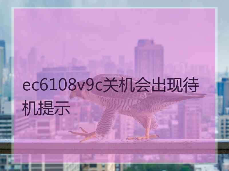 ec6108v9c关机会出现待机提示