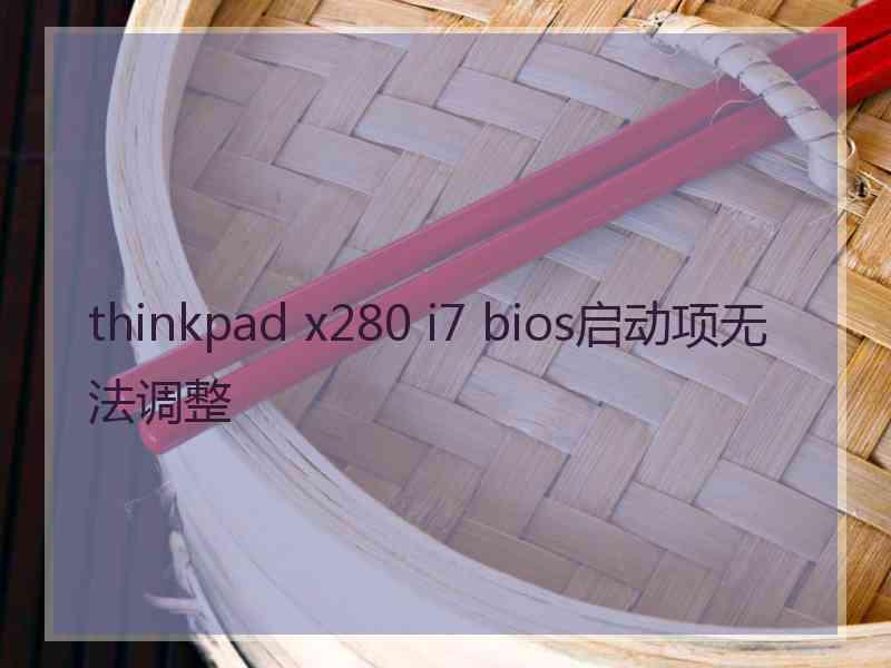 thinkpad x280 i7 bios启动项无法调整