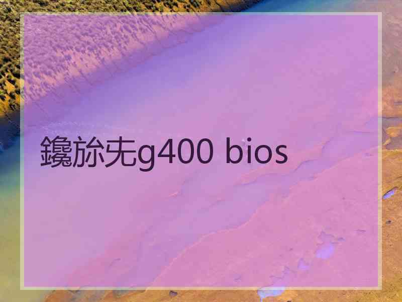 鑱旀兂g400 bios