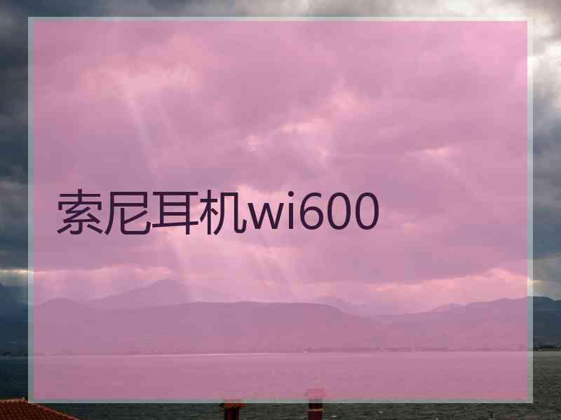 索尼耳机wi600