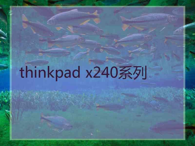 thinkpad x240系列