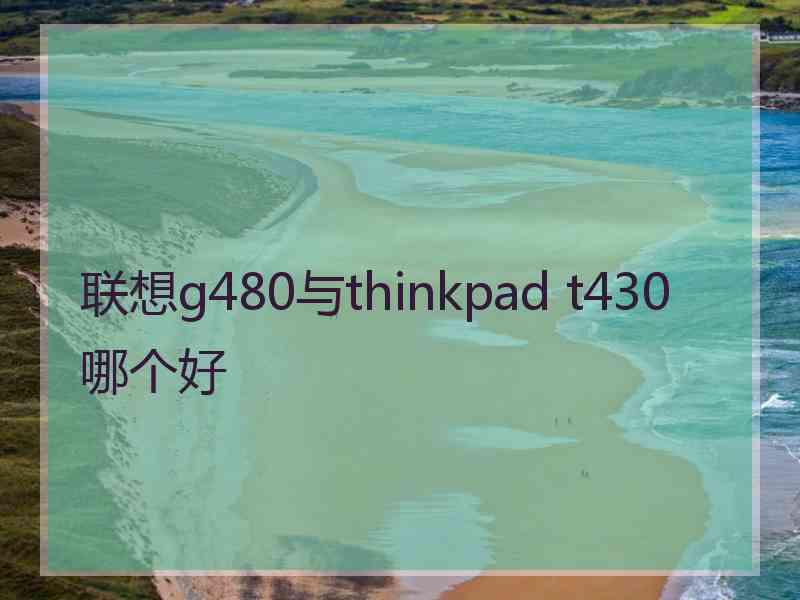 联想g480与thinkpad t430哪个好