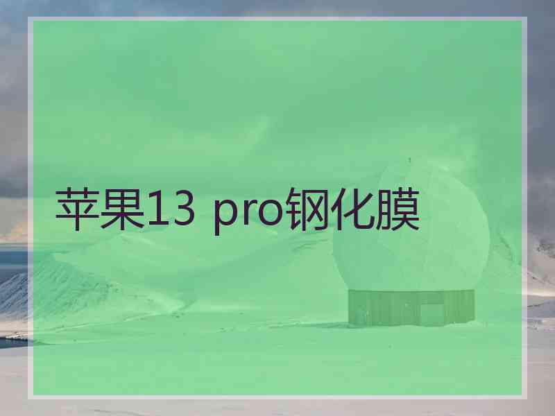 苹果13 pro钢化膜