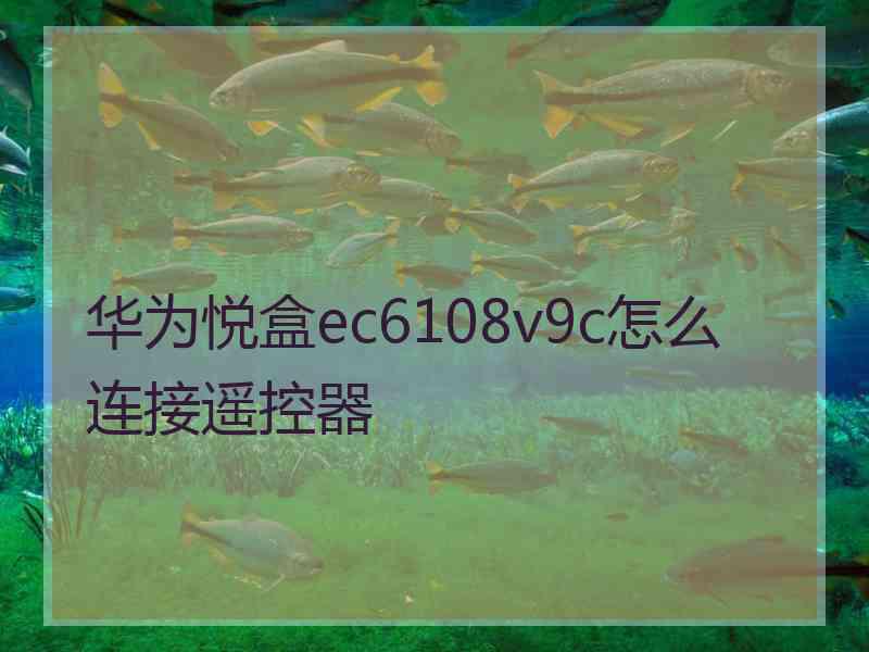 华为悦盒ec6108v9c怎么连接遥控器