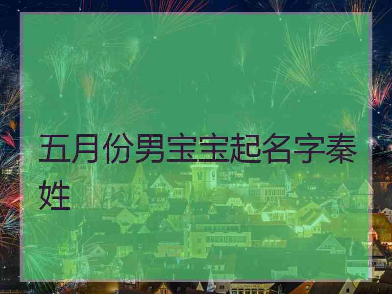 五月份男宝宝起名字秦姓