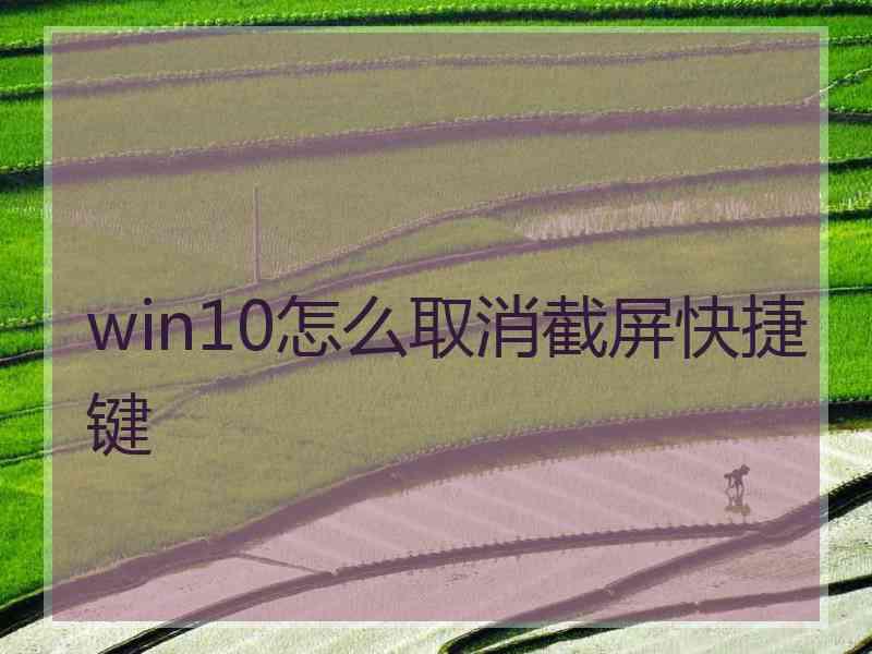 win10怎么取消截屏快捷键