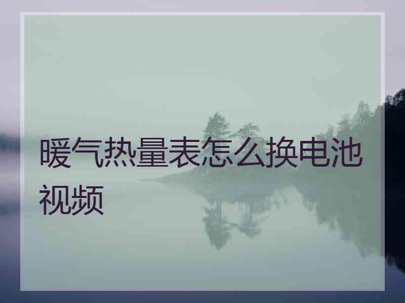 暖气热量表怎么换电池视频