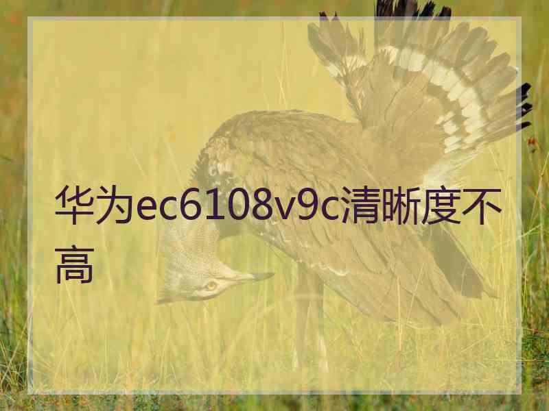 华为ec6108v9c清晰度不高