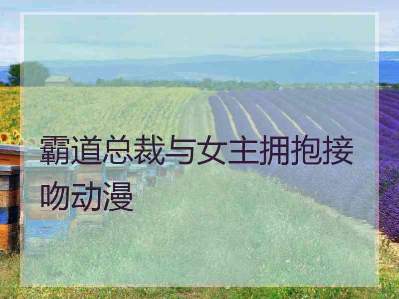 霸道总裁与女主拥抱接吻动漫