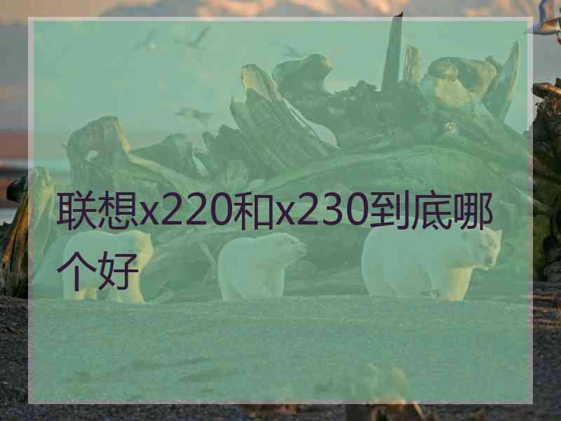 联想x220和x230到底哪个好