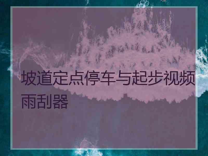 坡道定点停车与起步视频雨刮器