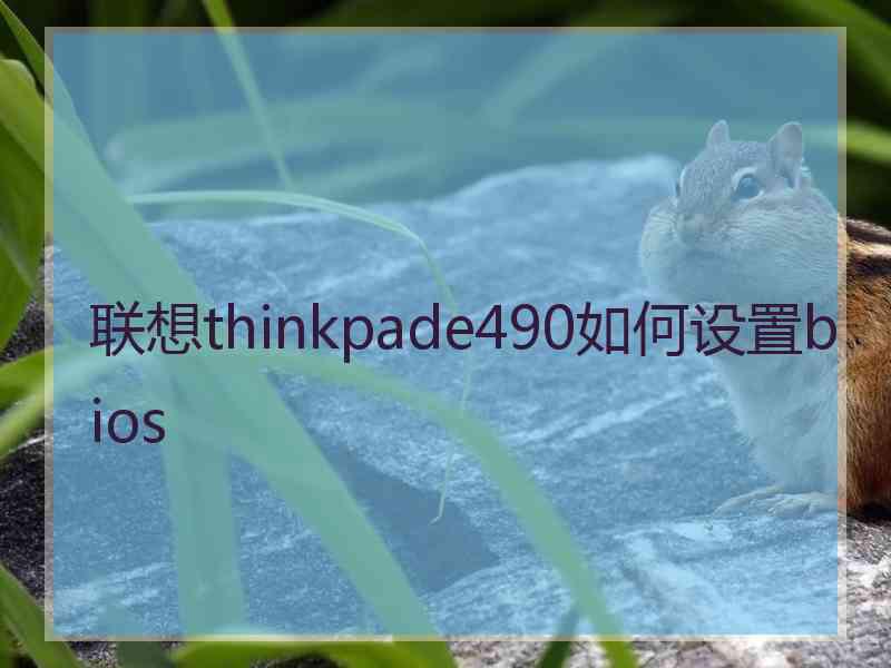 联想thinkpade490如何设置bios