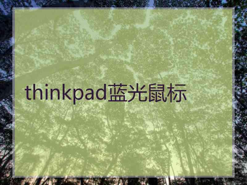 thinkpad蓝光鼠标