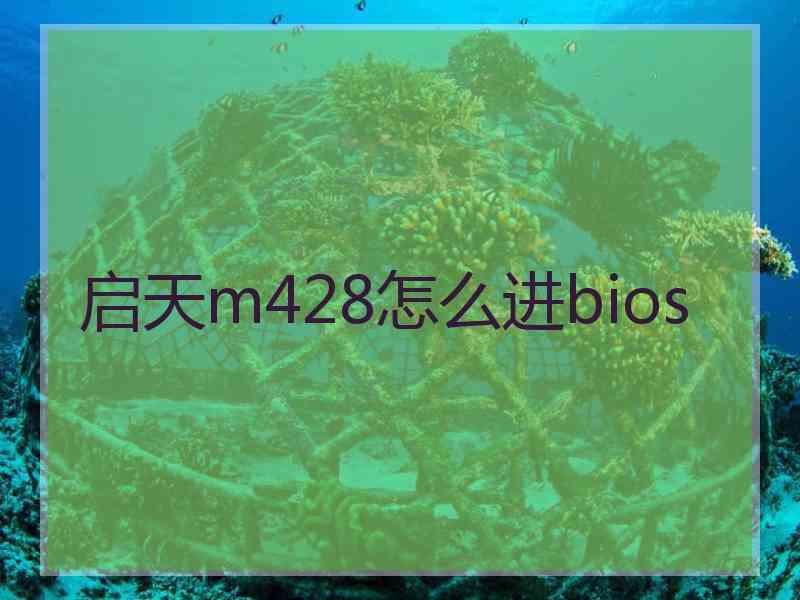 启天m428怎么进bios