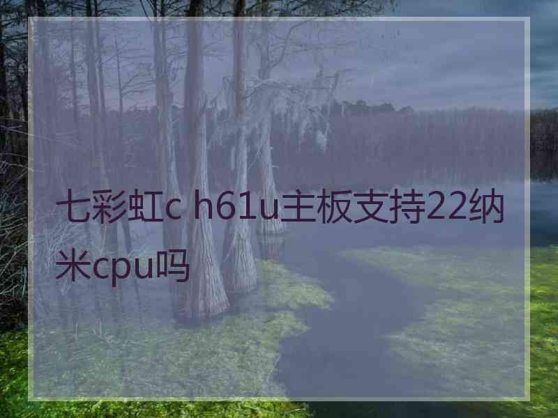 七彩虹c h61u主板支持22纳米cpu吗