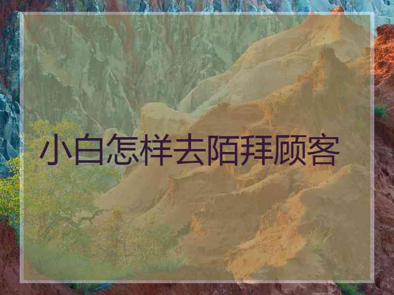 小白怎样去陌拜顾客