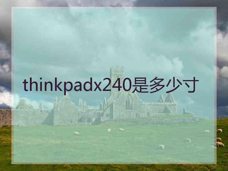 thinkpadx240是多少寸