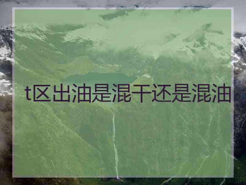 t区出油是混干还是混油