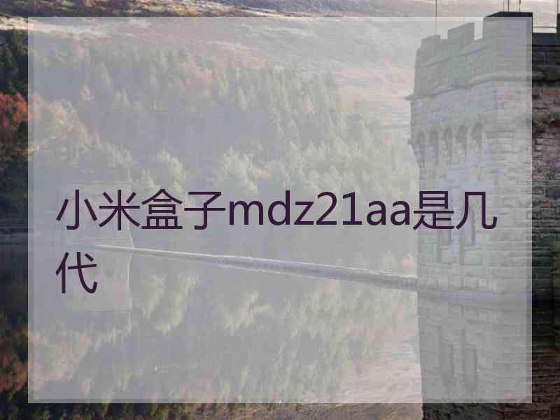 小米盒子mdz21aa是几代