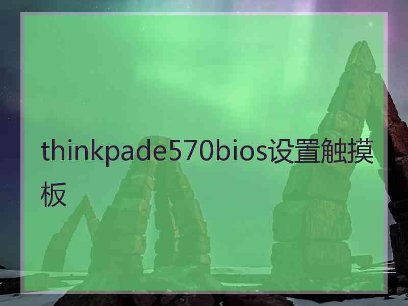 thinkpade570bios设置触摸板