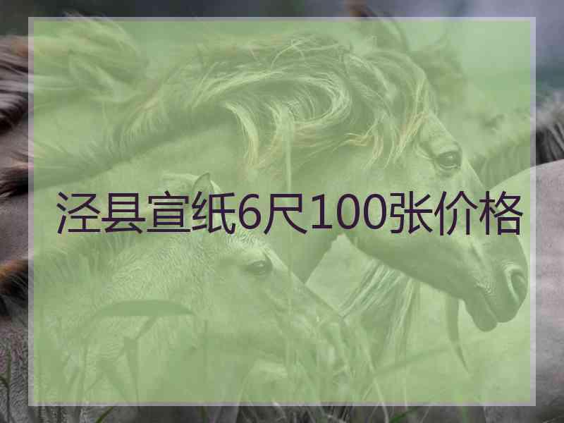 泾县宣纸6尺100张价格