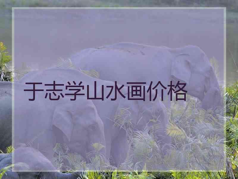 于志学山水画价格