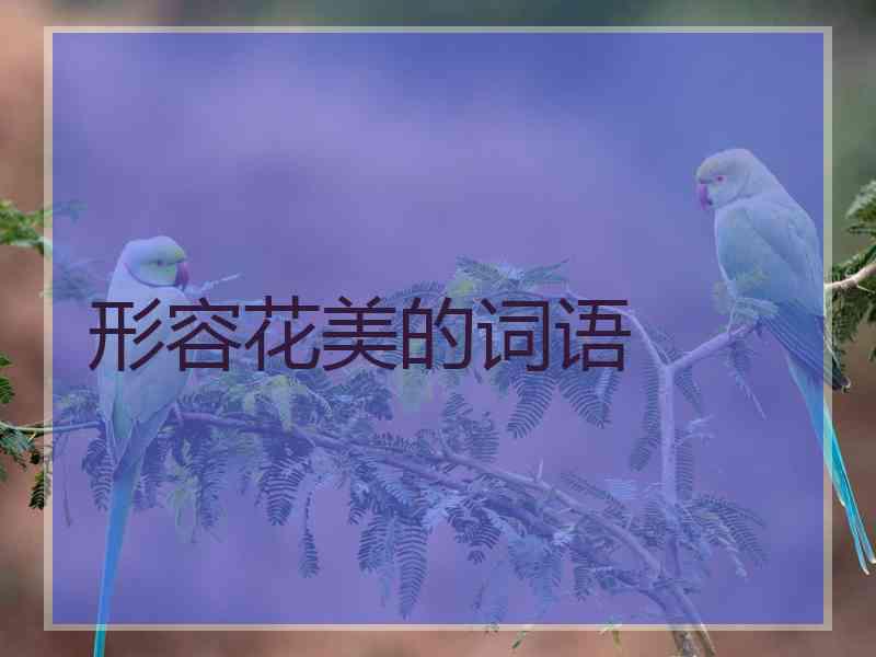 形容花美的词语