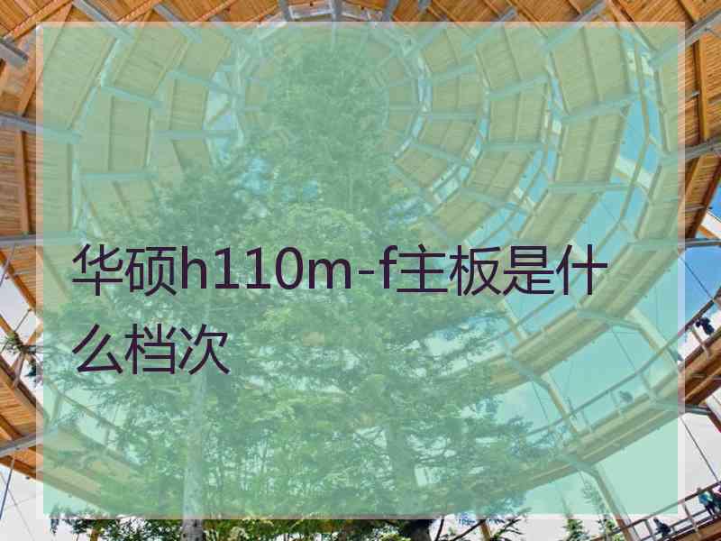 华硕h110m-f主板是什么档次