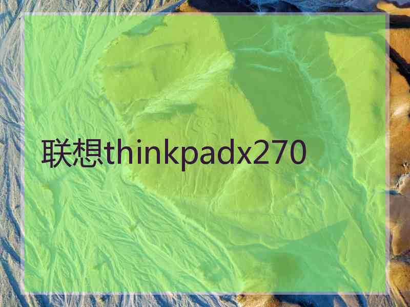 联想thinkpadx270