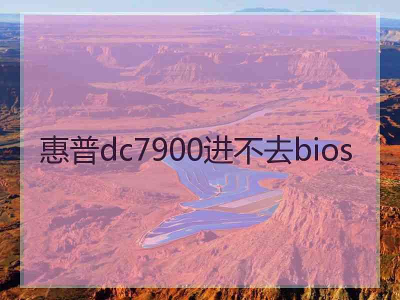 惠普dc7900进不去bios