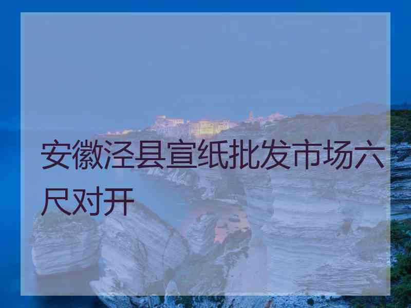 安徽泾县宣纸批发市场六尺对开