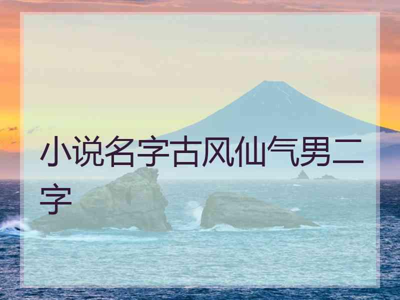 小说名字古风仙气男二字