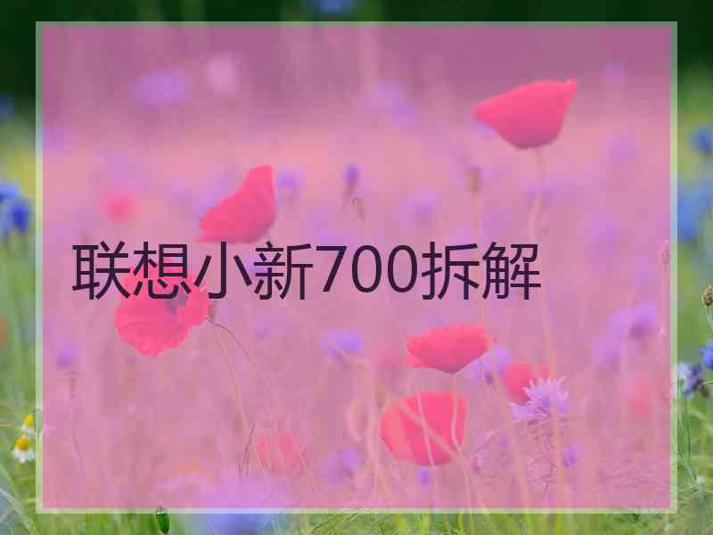 联想小新700拆解