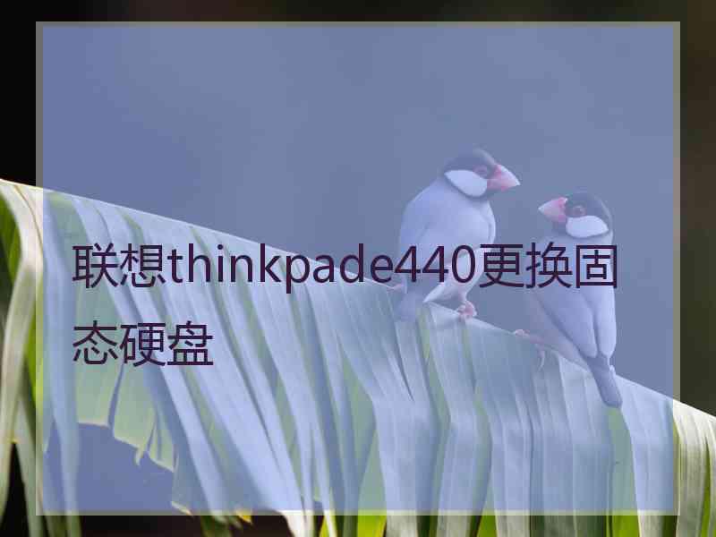 联想thinkpade440更换固态硬盘