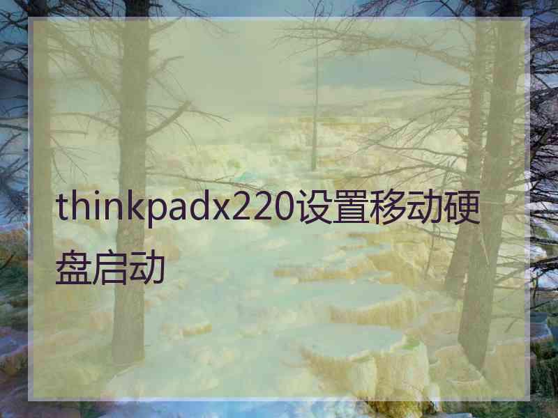 thinkpadx220设置移动硬盘启动