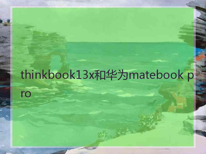 thinkbook13x和华为matebook pro