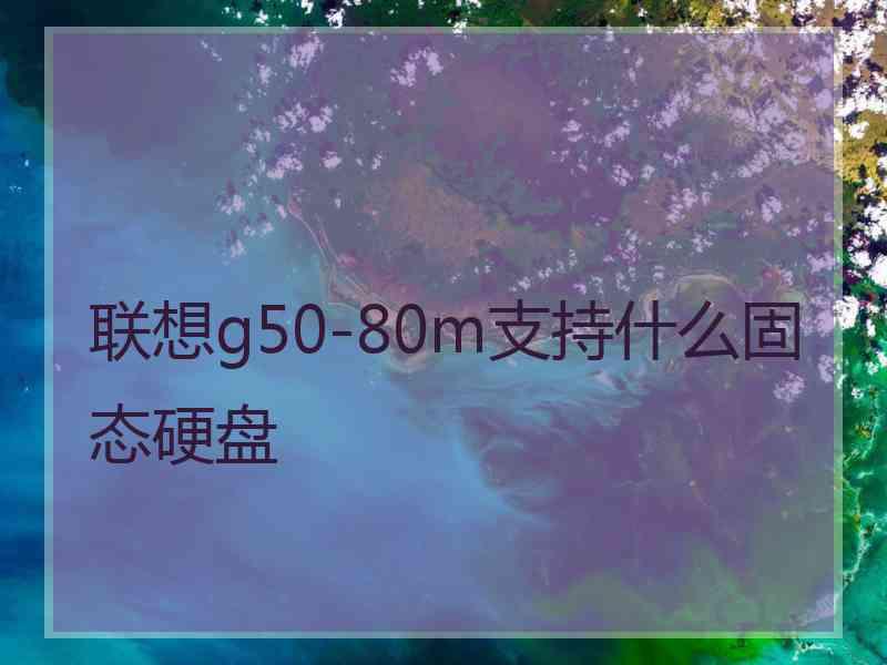 联想g50-80m支持什么固态硬盘