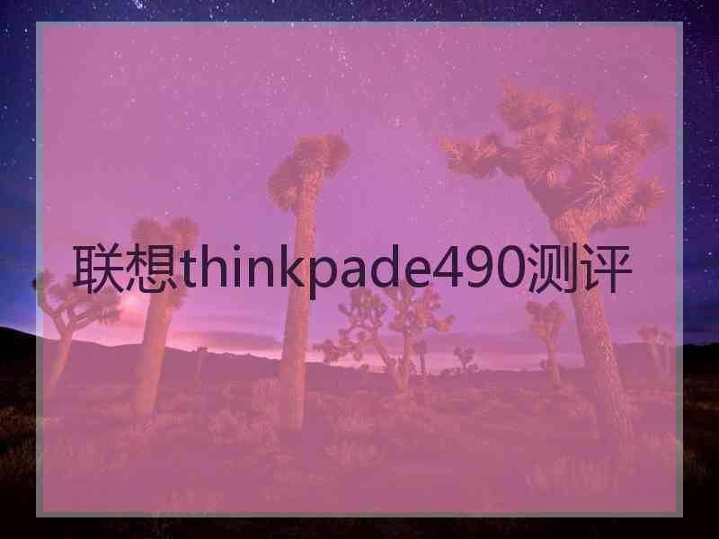 联想thinkpade490测评