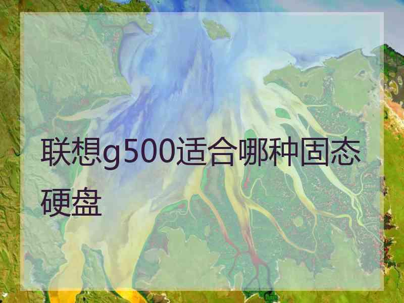 联想g500适合哪种固态硬盘