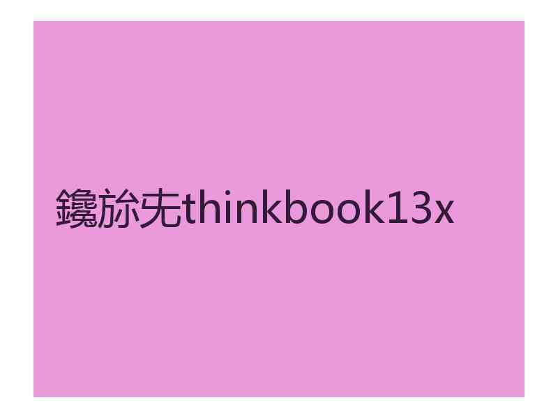 鑱旀兂thinkbook13x