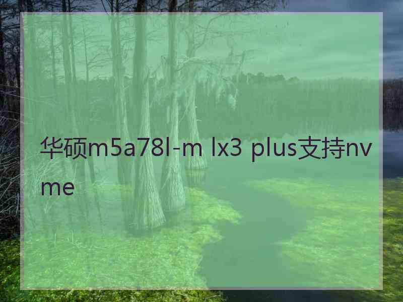 华硕m5a78l-m lx3 plus支持nvme