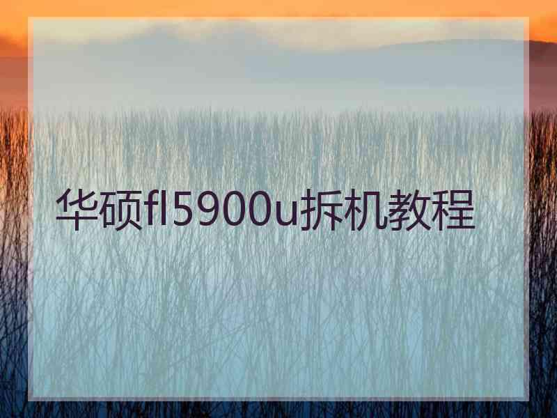 华硕fl5900u拆机教程