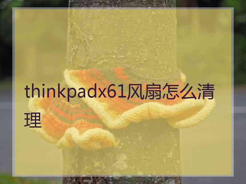 thinkpadx61风扇怎么清理