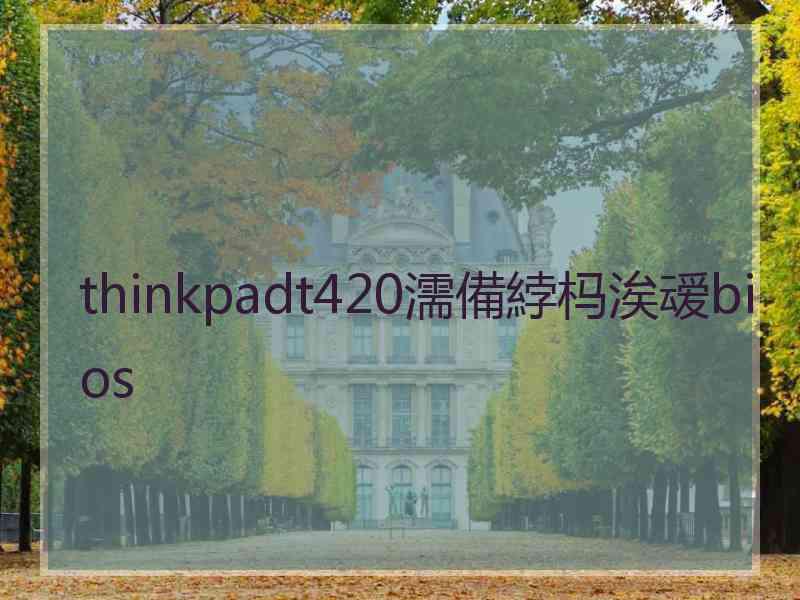 thinkpadt420濡備綍杩涘叆bios