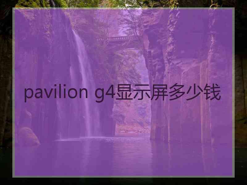 pavilion g4显示屏多少钱