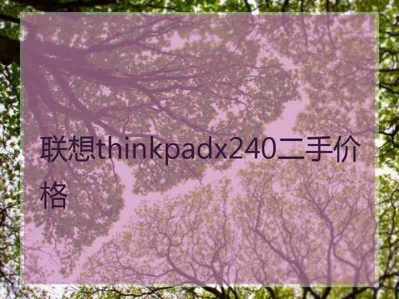 联想thinkpadx240二手价格